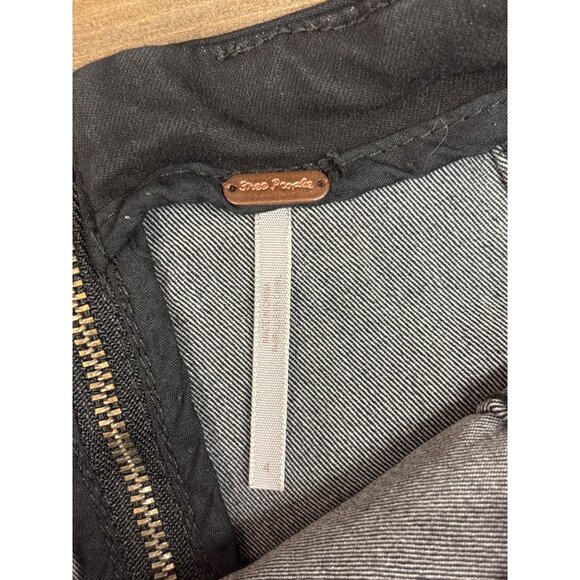 Black Mini Skirt With Zipper & Stitching Detail - Picture 7 of 9